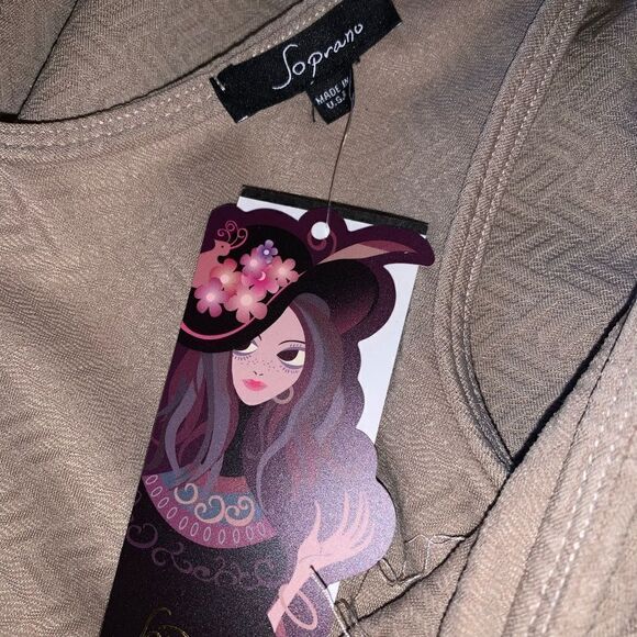 NWT Soprano tan dress size XS - Picture 3 of 3